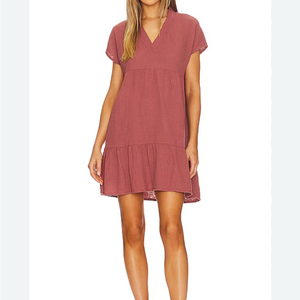 bobi Women's Mini Dress in Dusty Rose